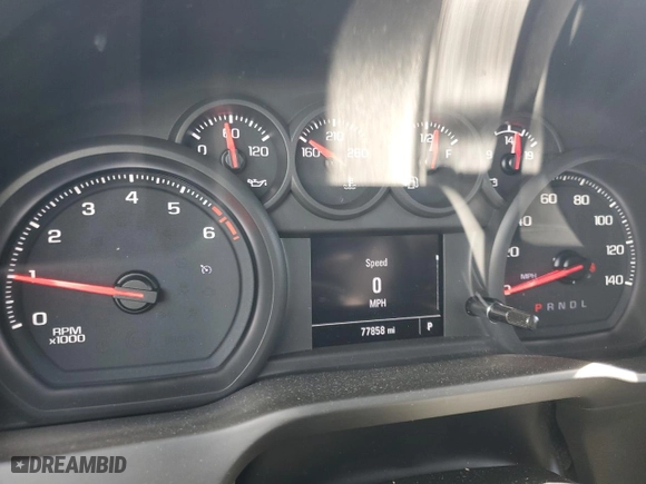 2022 Chevrolet Silverado 2500HD Work Truck with VIN 1GC0WLE76NF171121, listed as a Copart auction lot 51354045 with 77,858 mi miles and Salvage Title. Bid and sale history available at carsss.com. Image 9.
