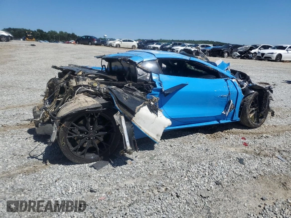 2023 Chevrolet Corvette 2LT with VIN 1G1YB2D4XP5132792, listed as a Copart auction lot 57857715 with Not provided miles and Salvage title. Bid and sale history available at DreamBid. Image 3.