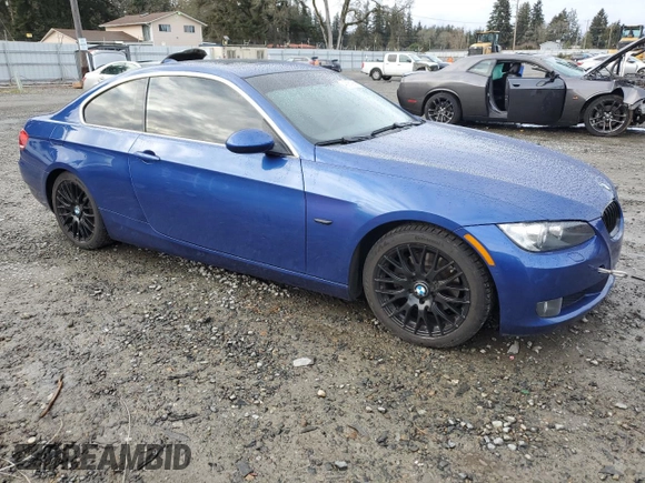 2009 BMW 3 Series 328i with VIN WBAWV13559P123125, listed as a Copart auction lot 46051985 with 77,791 mi miles and Salvage Title. Bid and sale history available at DreamBid. Image 4.