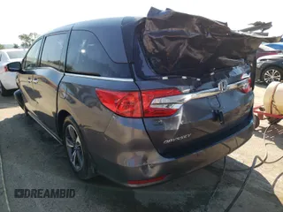 2019 Honda Odyssey Touring with VIN 5FNRL6H89KB079197, listed as a Copart auction lot 57996861 with Not provided miles and Non repairable. Bid and sale history available at DreamBid. Image 3.