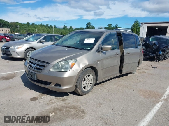 2006 Honda Odyssey EX с VIN 5FNRL38476B073450, выставлен на аукционе IAAI как лот 42726651 с пробегом 214 463 миль миль и . История ставок и продаж доступна на DreamBid. Изображение 2.