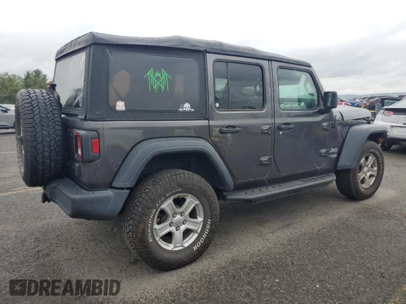 2018 Jeep Wrangler Unlimited Sport S с VIN 1C4HJXDG5JW171809, выставлен на аукционе Copart как лот 57834345 с пробегом 74 012 миль миль и Списание • Salvage title. История ставок и продаж доступна на DreamBid. Изображение 3.