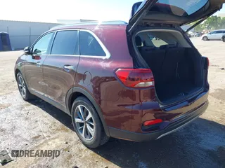 2019 Kia Sorento EX Sport with VIN 5XYPH4A52KG509349, listed as a IAAI auction lot 42244984 with 96,761 mi miles and . Bid and sale history available at DreamBid. Image 3.