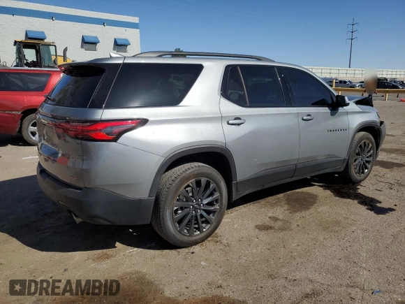 2023 Chevrolet Traverse RS z VIN 1GNEVJKW6PJ288021, wystawiony jako Copart lot #54948365 z przebiegiem 30 630 mil mil oraz Szkoda całkowita • Salvage title. Historia ofert i sprzedaży dostępna na DreamBid. Obrazek 3.