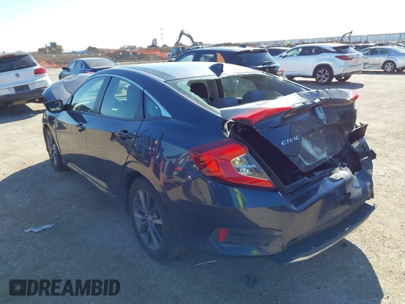 2019 Honda Civic Sedan EX with VIN JHMFC1F31KX005256, listed as a IAAI auction lot 41765551 with 80,897 mi miles. Bid and sale history available at carsss.com. Image 3.