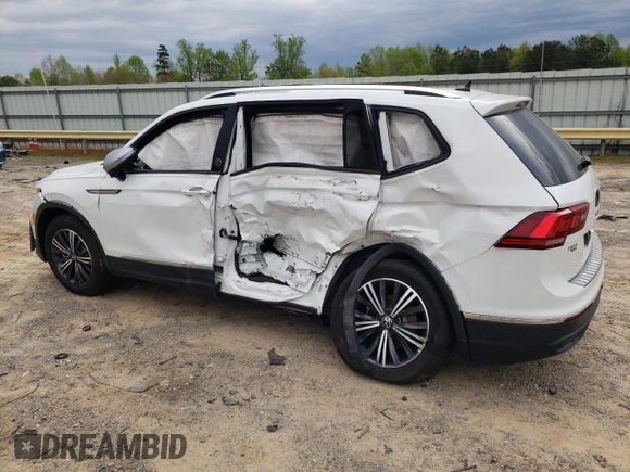 2024 Volkswagen Tiguan Wolfsburg Edition with VIN 3VVAB7AXXRM231633, listed as a Copart auction lot 52756085 with 1,387 mi miles and Salvage title. Bid and sale history available at DreamBid. Image 2.
