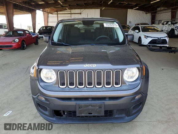 2016 Jeep Renegade Sport with VIN ZACCJAAT1GPD57779, listed as a Copart auction lot 55282815 with 45,506 mi miles and Salvage Title. Bid and sale history available at DreamBid. Image 5.