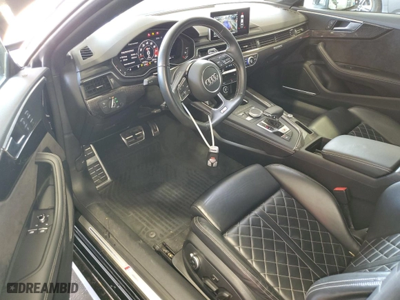 2019 Audi S5 Coupe Premium Plus with VIN WAUP4AF51KA082648, listed as a Copart auction lot 71134794 with 47,121 mi miles and Salvage Title. Bid and sale history available at carsss.com. Image 8.