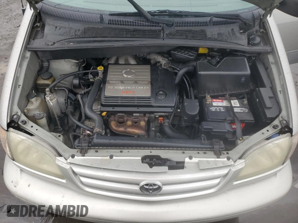 2002 Toyota Sienna LE with VIN 4T3ZF13C22U419662, listed as a Copart auction lot 44491265 with 187,169 mi miles and Salvage Title. Bid and sale history available at DreamBid. Image 12.