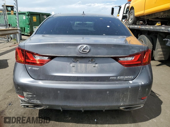 2014 Lexus GS 350 with VIN JTHCE1BL9E5027766, listed as a Copart auction lot 66952034 with 116,124 mi miles and Salvage Title. Bid and sale history available at carsss.com. Image 6.