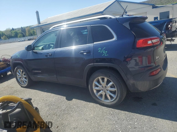 2014 Jeep Cherokee Limited with VIN 1C4PJMDB7EW231433, listed as a Copart auction lot 54593285 with 94,024 mi miles and Salvage Title. Bid and sale history available at carsss.com. Image 2.