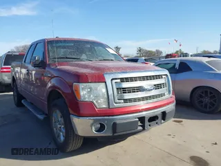 2014 Ford F-150 XL with VIN 1FTEX1CM9EFB16548, listed as a IAAI auction lot 41743490 with 232,325 mi miles. Bid and sale history available at carsss.com. Image 1.