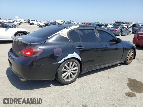 2007 Infiniti G35 Sedan Journey with VIN JNKBV61E47M718627, listed as a Copart auction lot 53912615 with 199,189 mi miles and Salvage Title. Bid and sale history available at carsss.com. Image 3.