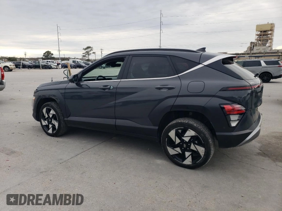 2024 Hyundai Kona Limited with VIN KM8HECA31RU066685, listed as a Copart auction lot 46361145 with 37,334 mi miles and Salvage Title. Bid and sale history available at carsss.com. Image 2.