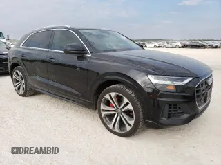 2019 Audi Q8 Premium Plus with VIN WA1BVAF17KD046754, listed as a Copart auction lot 44121753 with 56,488 mi miles. Bid and sale history available at carsss.com. Image 4.