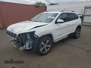2019 Jeep Cherokee Limited with VIN 1C4PJMDX6KD122304, listed as a Copart auction lot 55560005 with 93,334 mi miles and Salvage Title. Bid and sale history available at DreamBid. Image 1.