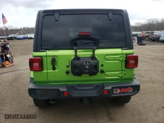 2018 Jeep Wrangler Unlimited Sahara with VIN 1C4HJXEG3JW241628, listed as a Copart auction lot 50419245 with 156,429 mi miles and Salvage Title. Bid and sale history available at carsss.com. Image 6.