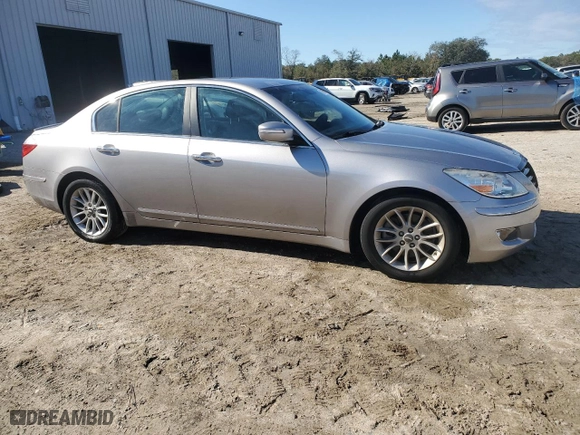 2011 Hyundai Genesis with VIN KMHGC4DE3BU130607, listed as a Copart auction lot 88010295 with 60,396 mi miles and Salvage Title. Bid and sale history available at carsss.com. Image 4.