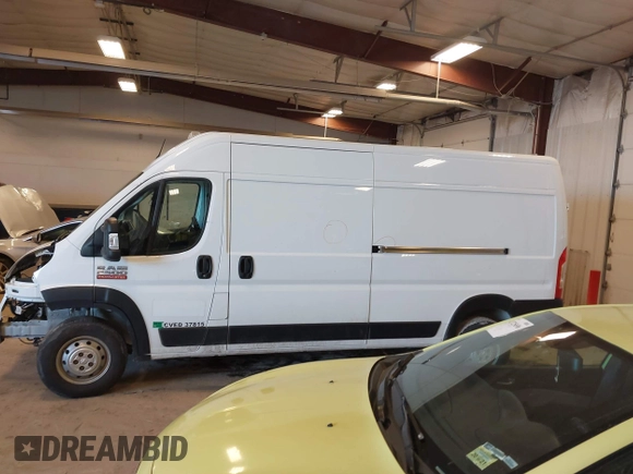 2022 Ram ProMaster Cargo with VIN 3C6LRVDG8NE123381, listed as a IAAI auction lot 41719262 with 123,655 mi miles and . Bid and sale history available at DreamBid. Image 14.