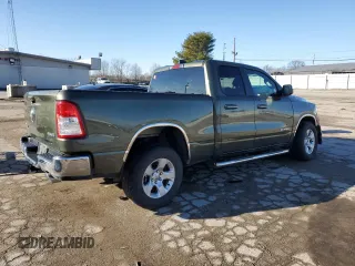 2021 Ram 1500 Big Horn with VIN 1C6SRFBT9MN558180, listed as a Copart auction lot 44503755 with 55,051 mi miles and Salvage Title. Bid and sale history available at carsss.com. Image 3.