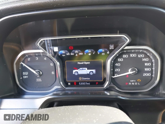 2020 GMC Sierra 1500 Denali with VIN 1GTU9FEL4LZ271818, listed as a IAAI auction lot 40807636 with 53,007 mi miles and . Bid and sale history available at DreamBid. Image 7.