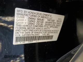 2024 Acura MDX с VIN 5J8YD9H31RL004467, выставлен на аукционе Copart как лот 82859414 с пробегом Не указан миль и Списание • Salvage title. История ставок и продаж доступна на DreamBid. Изображение 14.