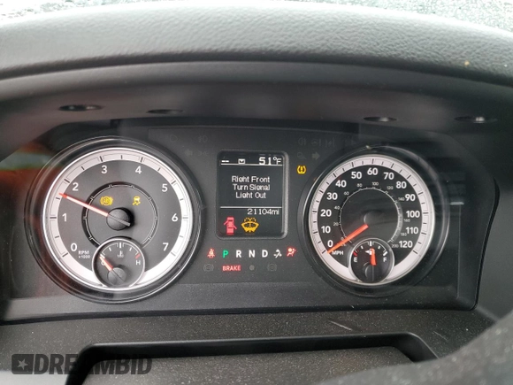 2022 Ram 1500 Tradesman with VIN 1C6RR7FG1NS239604, listed as a Copart auction lot 49132525 with 21,104 mi miles and Salvage title. Bid and sale history available at DreamBid. Image 9.