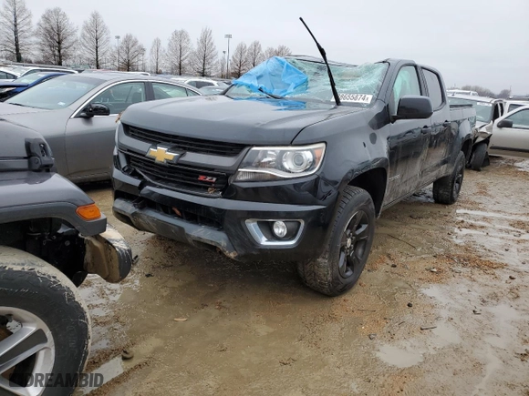 2016 Chevrolet Colorado 4WD Z71 with VIN 1GCGTDE3XG1138763, listed as a Copart auction lot 38655874 with 111,410 mi miles and Salvage Title. Bid and sale history available at carsss.com. Image 1.
