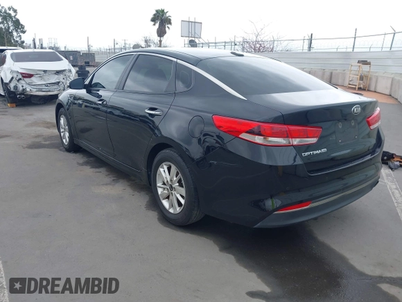2016 Kia Optima LX with VIN 5XXGT4L37GG024243, listed as a IAAI auction lot 42098585 with 108,777 mi miles. Bid and sale history available at carsss.com. Image 3.