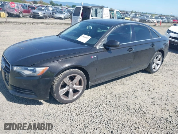 2012 Audi A6 3.0T Premium Plus with VIN WAUGGAFC3CN075992, listed as a IAAI auction lot 42036155 with 183,986 mi miles. Bid and sale history available at carsss.com. Image 2.