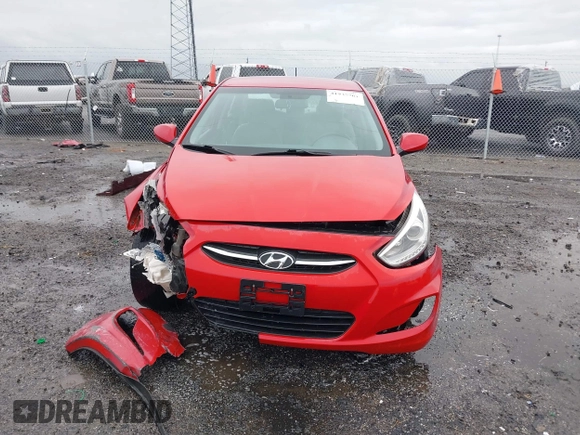 2015 Hyundai Accent GLS with VIN KMHCU4AE3FU806849, listed as a IAAI auction lot 41935761 with 147,784 mi miles. Bid and sale history available at carsss.com. Image 12.