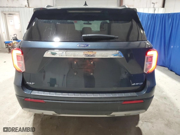 2023 Ford Explorer XLT with VIN 1FMSK8DH1PGB44008, listed as a Copart auction lot 50099925 with 44,387 mi miles and Salvage Title. Bid and sale history available at carsss.com. Image 6.