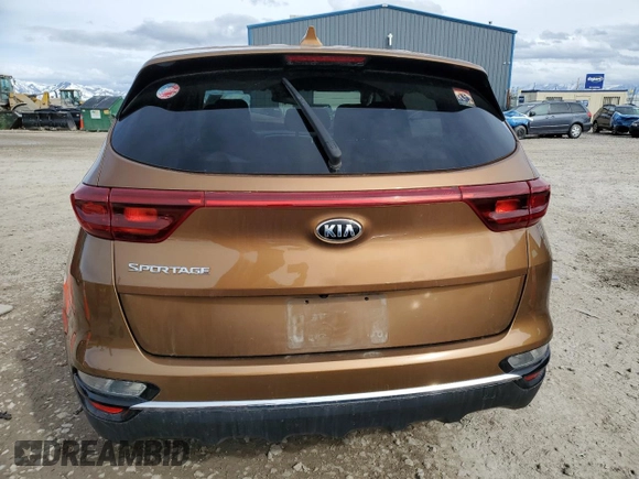 2021 Kia Sportage LX with VIN KNDPMCAC0M7876075, listed as a Copart auction lot 50161285 with Not Provided miles and Salvage Title. Bid and sale history available at carsss.com. Image 6.