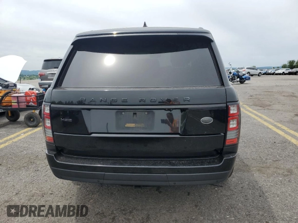2017 Land Rover Range Rover HSE with VIN SALGS2FV9HA358168, listed as a Copart auction lot 58549255 with 140,763 mi miles and Salvage title. Bid and sale history available at DreamBid. Image 6.