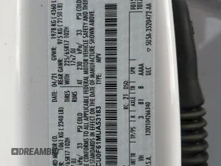 2021 Ford Escape S с VIN 1FMCU0F61MUA53183, выставлен на аукционе Copart как лот 51624035 с пробегом 57 520 миль миль и Списание • Salvage title. История ставок и продаж доступна на DreamBid. Изображение 13.