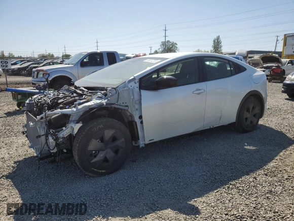 2024 Toyota Prius LE with VIN JTDADABUXR3015714, listed as a Copart auction lot 53824235 with 7,530 mi miles and Salvage title. Bid and sale history available at DreamBid. Image 1.