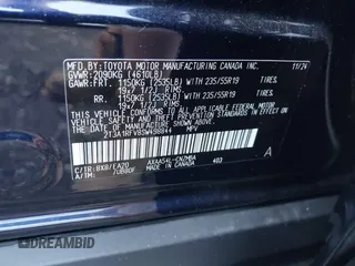 2025 Toyota RAV4 XLE Premium with VIN 2T3A1RFV8SW498844, listed as a IAAI auction lot 42517868 with 5,152 mi miles and . Bid and sale history available at DreamBid. Image 9.