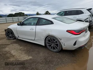 2022 BMW 4 Series 430i xDrive with VIN WBA73AP01NCH62891, listed as a Copart auction lot 43807205 with 49,658 mi miles and Salvage Title. Bid and sale history available at DreamBid. Image 2.