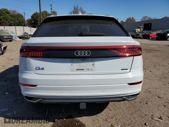 2021 Audi Q8 Premium Plus with VIN WA1BVAF16MD034467, listed as a Copart auction lot 76974524 with 38,272 mi miles and Salvage Title. Bid and sale history available at carsss.com. Image 6.