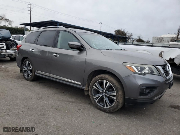 2017 Nissan Pathfinder S with VIN 5N1DR2MN8HC680941, listed as a Copart auction lot 44890095 with 124,638 mi miles and Salvage Title. Bid and sale history available at carsss.com. Image 4.
