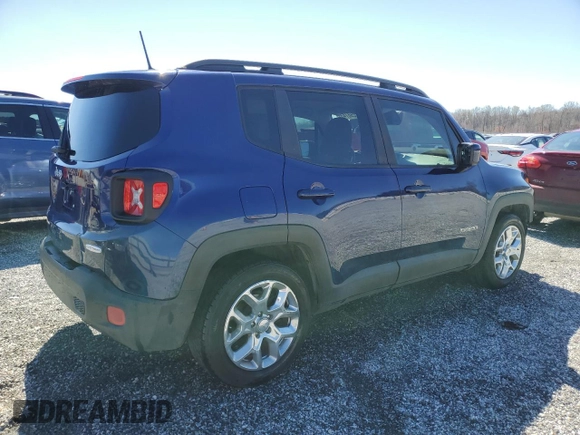 2018 Jeep Renegade Latitude with VIN ZACCJABB9JPH62821, listed as a Copart auction lot 49298745 with 93,646 mi miles and Salvage Title. Bid and sale history available at carsss.com. Image 3.