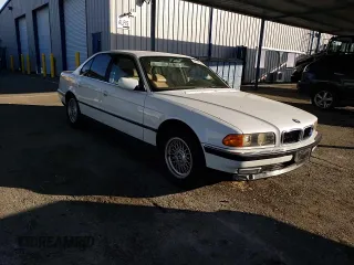 1995 BMW 7 Series 740i with VIN WBAGF6320SDH05311, listed as a Copart auction lot 86376034 with 200,275 mi miles and Salvage Title. Bid and sale history available at carsss.com. Image 10.