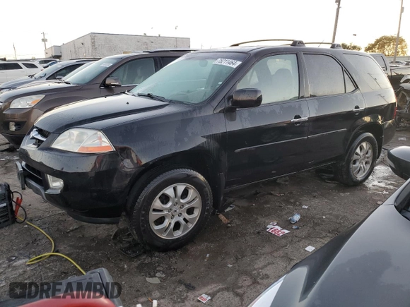 2003 Acura MDX Touring with VIN 2HNYD18603H555594, listed as a Copart auction lot 75211464 with 214,656 mi miles and Salvage Title. Bid and sale history available at DreamBid. Image 1.