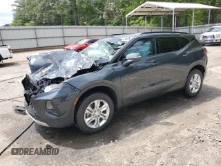 2020 Chevrolet Blazer LT z VIN 3GNKBBRA6LS589568, wystawiony jako Copart lot #54864375 z przebiegiem Nie podano mil oraz Szkody całkowita. Historia ofert i sprzedaży dostępna na DreamBid. Obrazek 1.