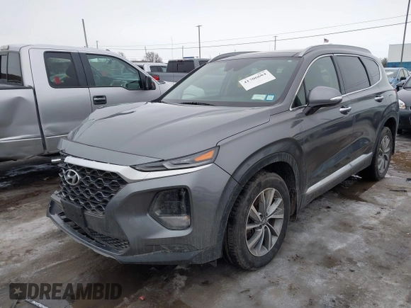 2020 Hyundai Santa Fe SEL with VIN 5NMS3CAD1LH157043, listed as a IAAI auction lot 41706684 with 55,674 mi miles. Bid and sale history available at carsss.com. Image 18.