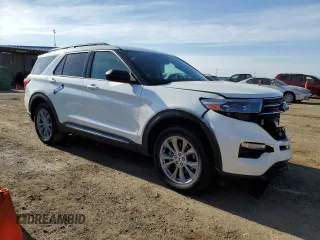 2022 Ford Explorer XLT with VIN 1FMSK8DH0NGB64957, listed as a Copart auction lot 54223705 with 18,467 mi miles and Salvage Title. Bid and sale history available at DreamBid. Image 4.