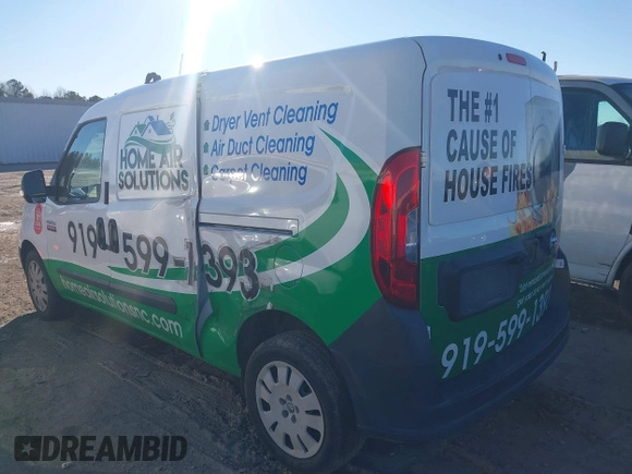 2020 Ram ProMaster City Cargo Van Tradesman with VIN ZFBHRFABXL6S36073, listed as a IAAI auction lot 41250474 with 78,134 mi miles. Bid and sale history available at carsss.com. Image 3.
