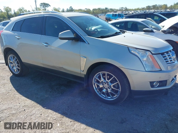 2013 Cadillac SRX Performance Collection with VIN 3GYFNDE39DS654591, listed as a IAAI auction lot 41855098 with 114,965 mi miles. Bid and sale history available at carsss.com. Image 1.