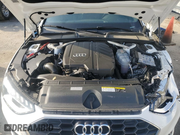 2023 Audi A4 S line Premium Plus with VIN WAUEAAF42PA020089, listed as a Copart auction lot 50093875 with 43,576 mi miles and Salvage Title. Bid and sale history available at DreamBid. Image 11.