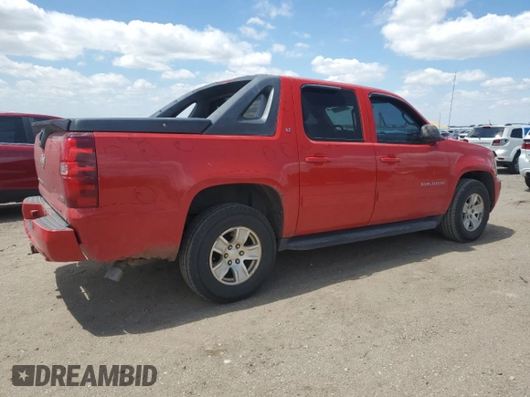 2010 Chevrolet Avalanche LT with VIN 3GNVKFE05AG157345, listed as a Copart auction lot 58083315 with 186,530 mi miles and Salvage title. Bid and sale history available at DreamBid. Image 3.